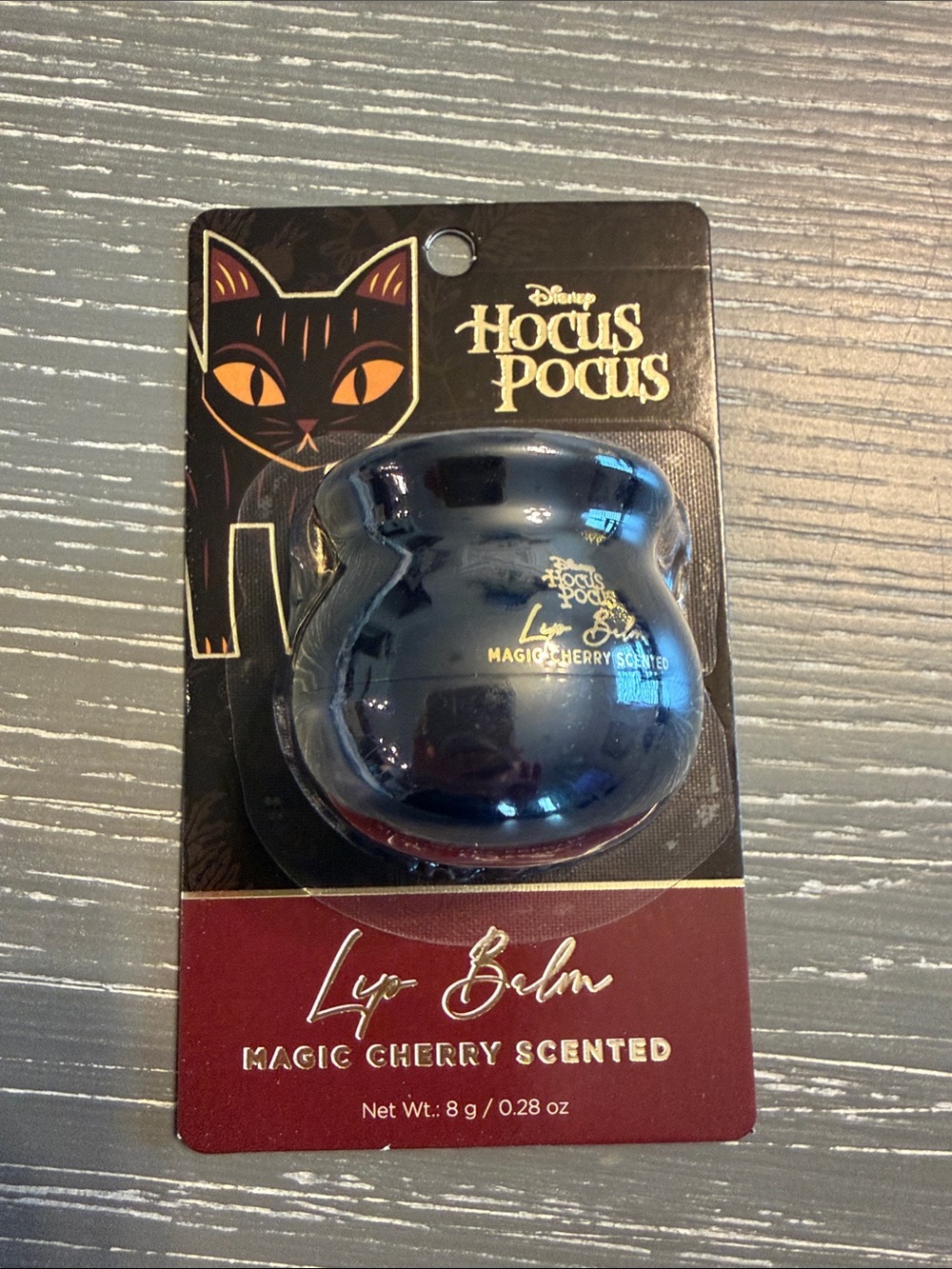 Disney Hocus Pocus Thackery Binx Lip Balm - Magic Cherry Scented NWT